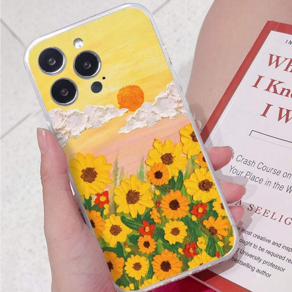 ⚠️Clearance iPhone 12 Sunflower and Sunset Design Phone Case - Picture 2 of 5